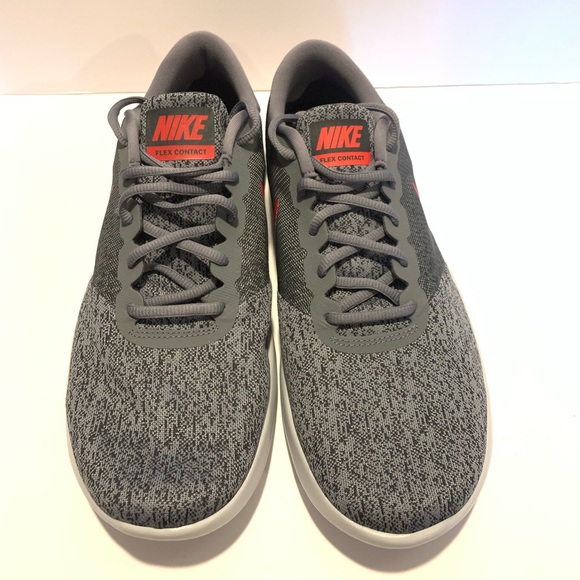 Nike flex contact men’s shoes red / gray - Picture 3 of 4